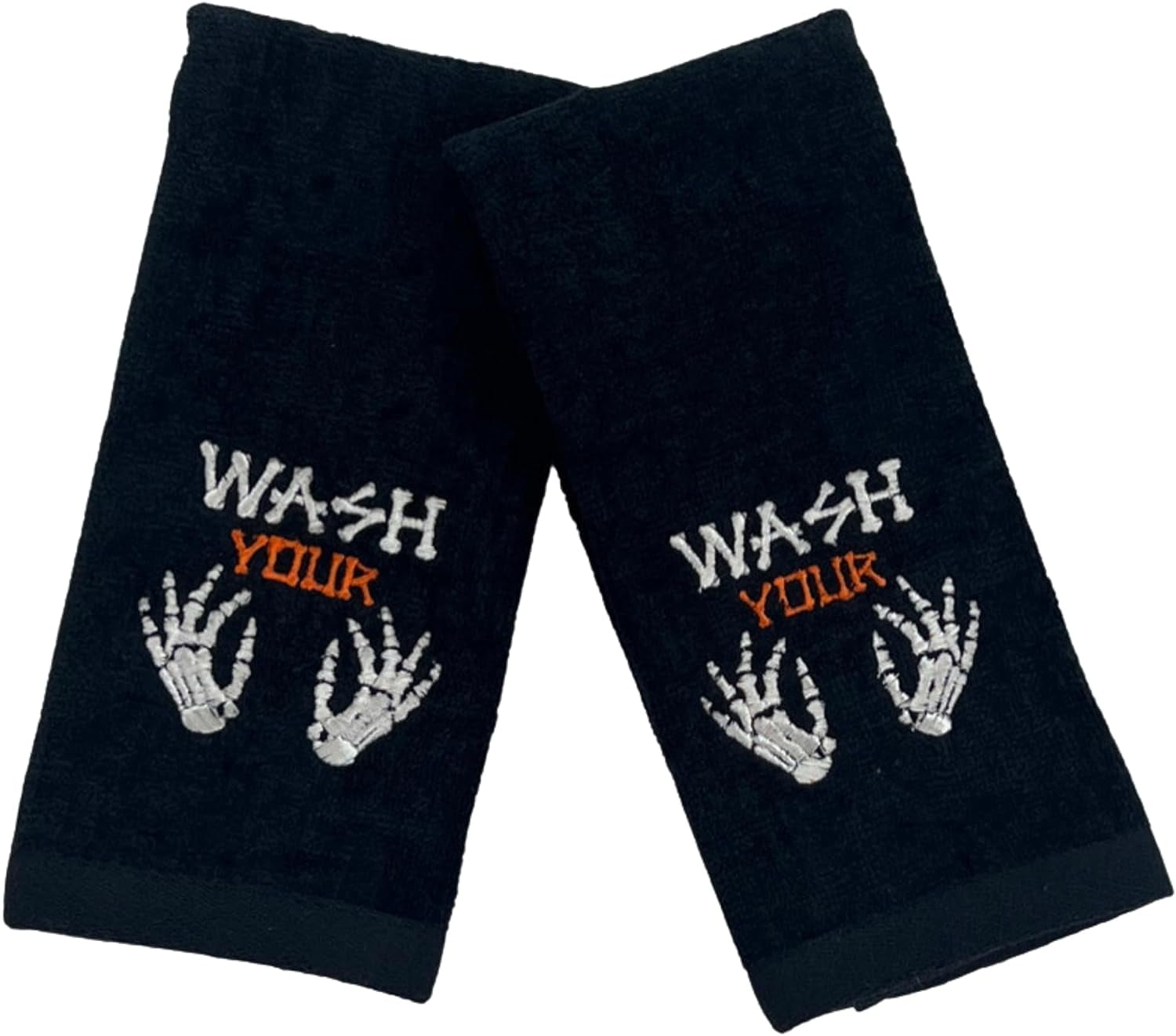 Serafina Home Decorative Halloween Fingertip Towels Funny Wash Your