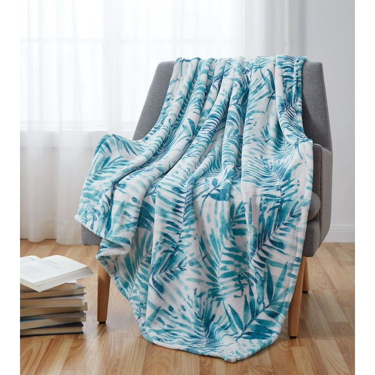 Blue and pink throw blanket discount