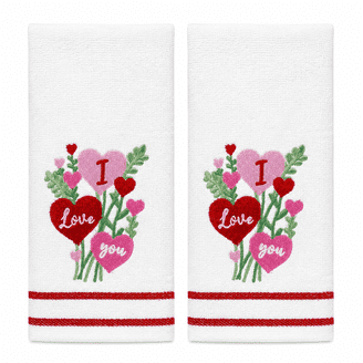 Heart Towels for Home Bath and Beach