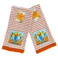thumbnail image 1 of Serafina Home Fall Farm Pumpkins And Scarecrows 100% Kitchen Towels With Harvest Applique, Set Of Two 15" x 25", 1 of 2