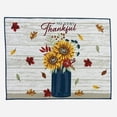 thumbnail image 1 of Serafina Home Fall Thankful Sunflowers Dish Drying Mat For The Counter 15" x 20" inches, 1 of 5