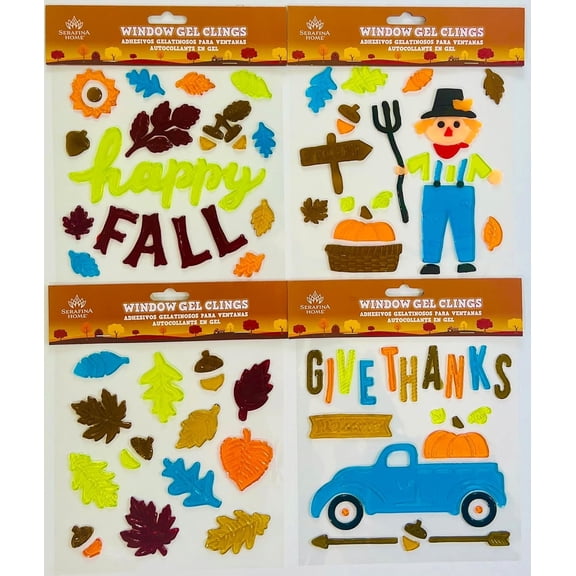 Serafina Home Fall Wall Decals 4 count