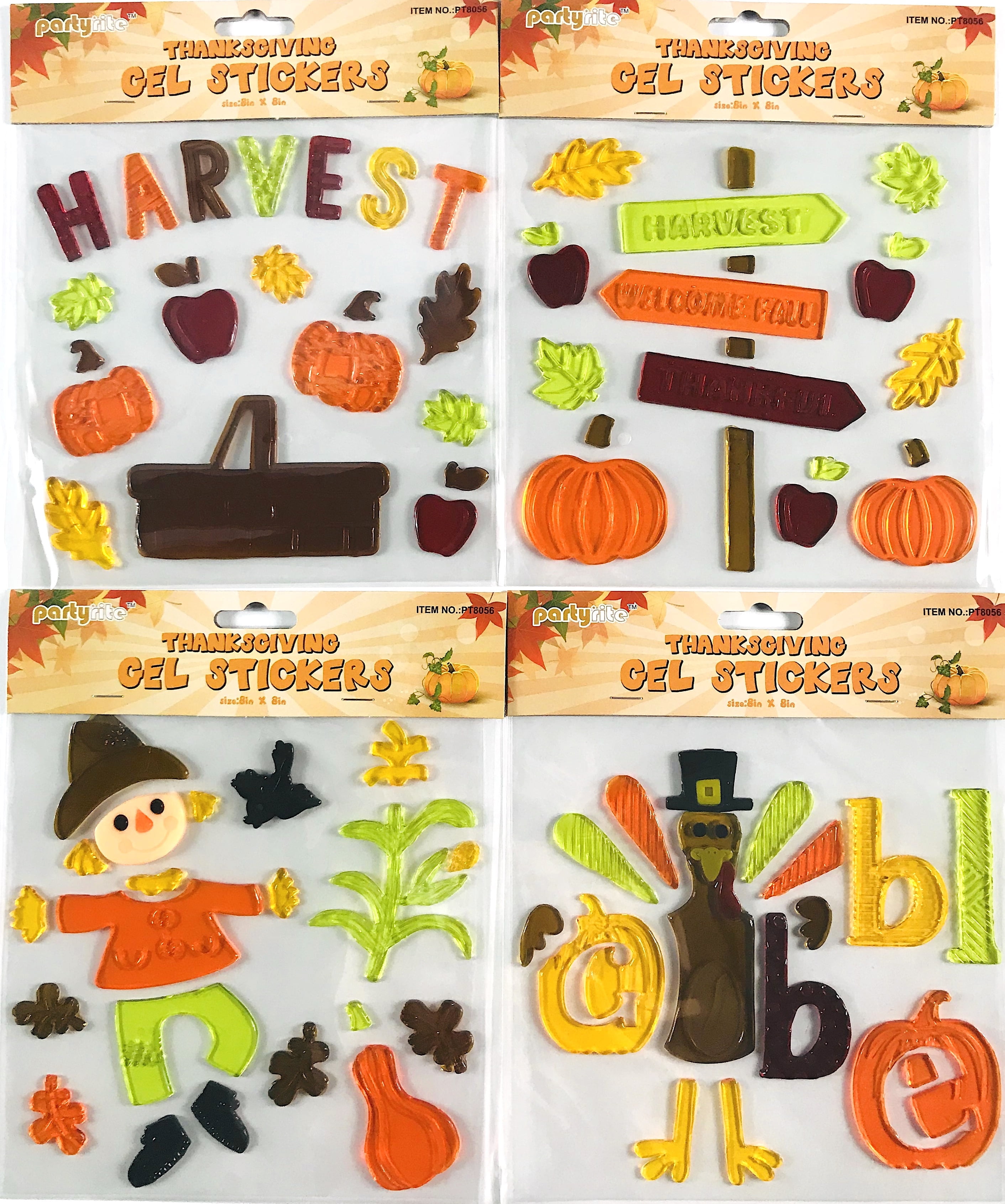 Serafina Home Fall Window Gel Clings: Harevest Farm Pick Your Own
