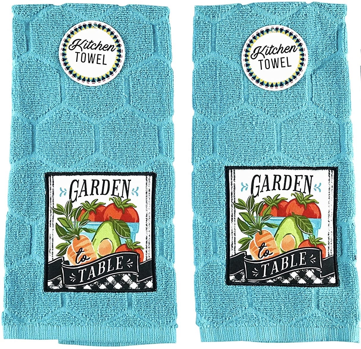 Serafina Home Farm to Table Kitchen Dish Towels, 2 Pc.: Garden Fresh ...