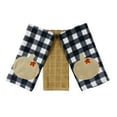 thumbnail image 1 of Serafina Home Farmhouse Fall Decor Kitchen Dish Towels Set: Two (2) Grey and White Check Pattern with Tan Pumpkin Applique, 1 of 6