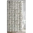 thumbnail image 1 of Serafina Home Geometric Beige And White Camouflage Fabric Taupe Shower Curtain for Bathroom 70" x 72", 1 of 5