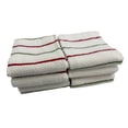 thumbnail image 1 of Serafina Home Green And Red Striped Chevron Kitchen Towels, Set Of 6  16" x 26", 1 of 10