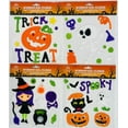 thumbnail image 1 of Serafina Home Halloween Gel Window Clings: Trick or Treating Ghosts Jack O Lanterns Pumpkins Sticker Decor Decorations for Home Office Business Windows and More!, 1 of 7