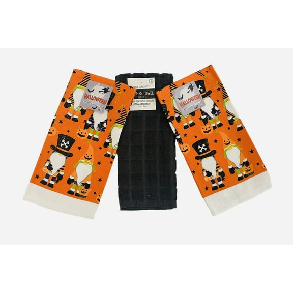 Serafina Home Halloween Kitchen Kitchen Towel Set: Cute Halloween Gnomes