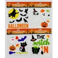 thumbnail image 1 of Serafina Home Halloween Window Gel Clings: Trick or Treating Home Decor Jack O Lanterns Pumpkins Witch Black Cat Decorations for Home Office Business, 1 of 5