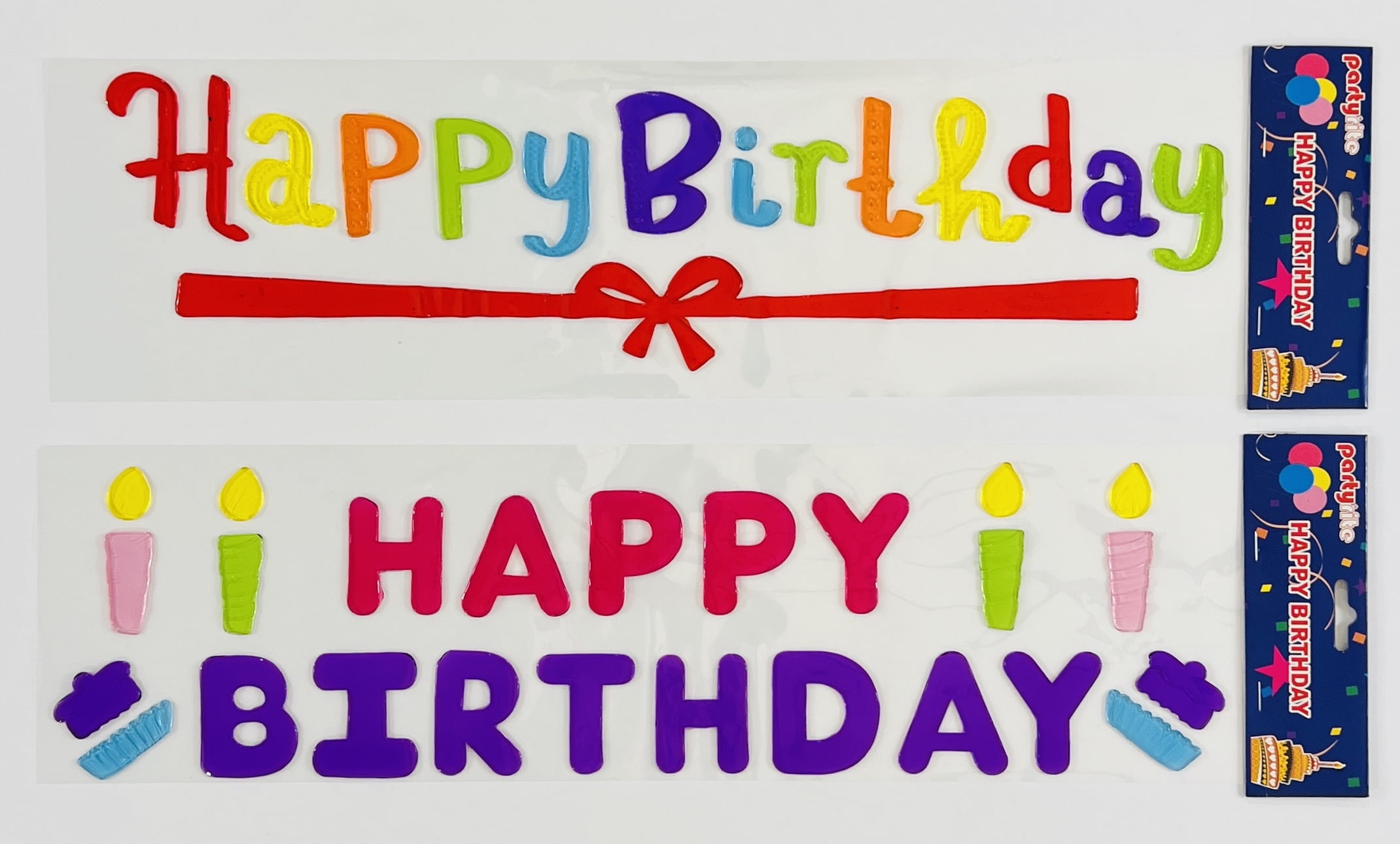 Serafina Home Happy Birthday Gel Cling Banners For Windows In The Home ...