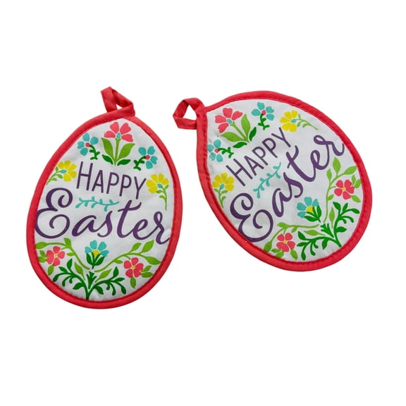 Serafina Home Happy Easter Potholder Set Of 2
