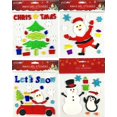 thumbnail image 1 of Serafina Home Holiday Christmas Window Gel Clings: Santa Claus Tree Snowmen Snowflake Decorations for Home Office Business, 1 of 1