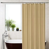 Serafina Home Luxury Fabric Gold Shower Curtain: Shimmering Textured Jacquard Cloth