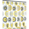 thumbnail image 1 of Serafina Home Modern Boho Grey Yellow Circle Medallion Fabric Shower Curtain for Bathroom 70"x 72", 1 of 4