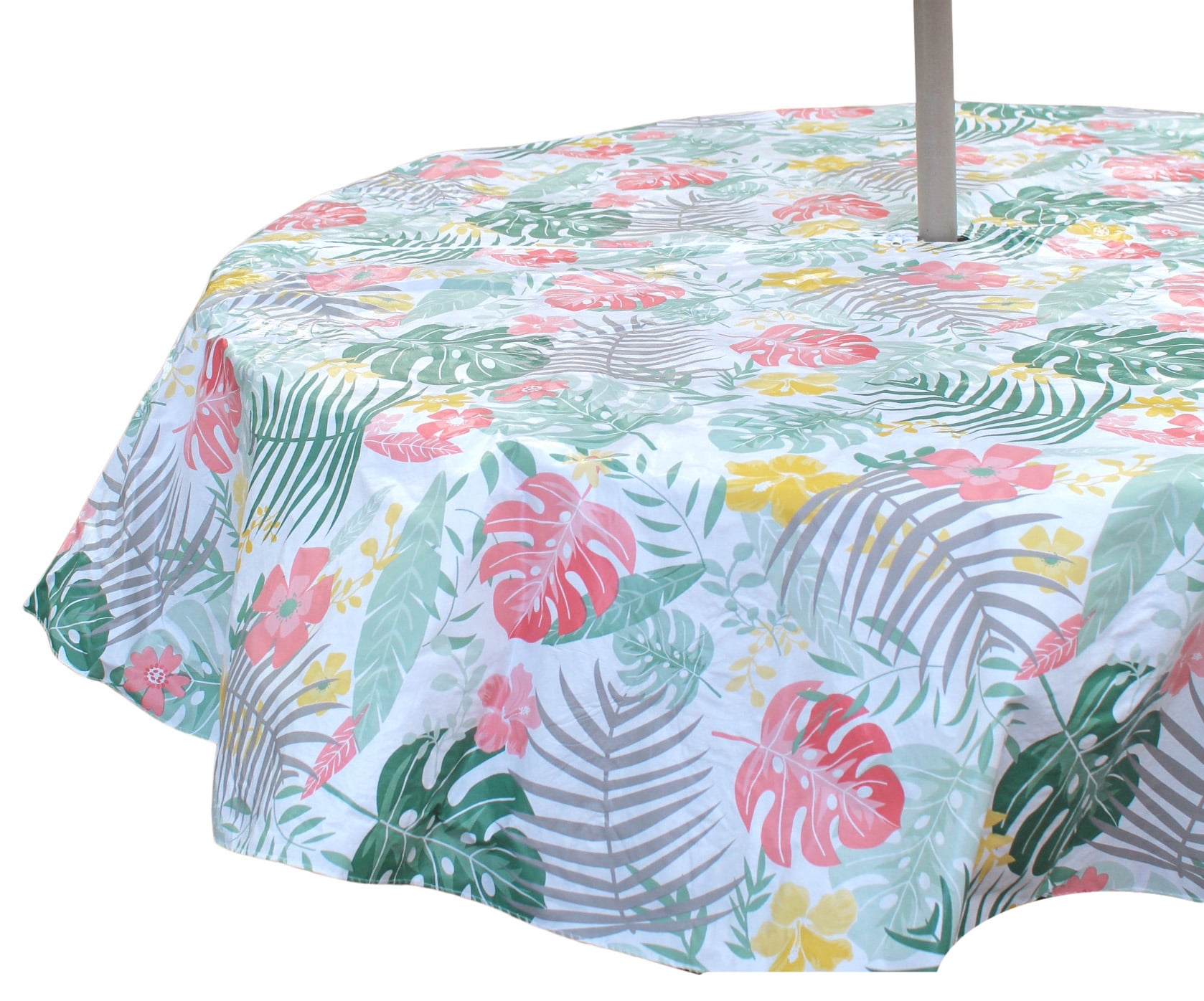Serafina Home Outdoor Summer Colorful Tropical Palm Leaves and Flowers