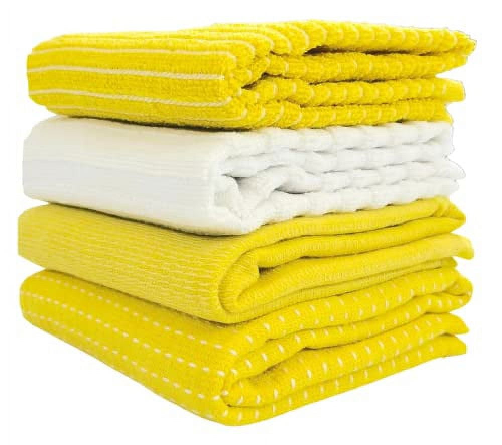 Bright yellow on sale kitchen towels