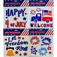 thumbnail image 1 of Serafina Home Patriotic American USA Window Gel Cling Stickers Party Supplies Decorations Decals Mirror Glass for The Home and Office Windows, 1 of 5