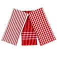 thumbnail image 1 of Serafina Home Red Kitchen Towels: 100% Cotton Soft Absorbent Set of 3 Multipurpose for Everyday Use, 1 of 6