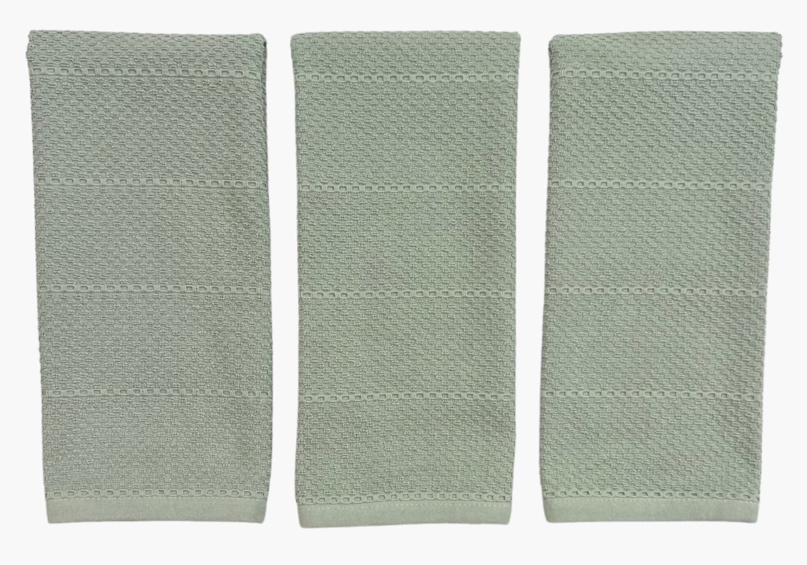 Serafina Home Sage Green Kitchen Towels 100 Cotton Soft Absorbent