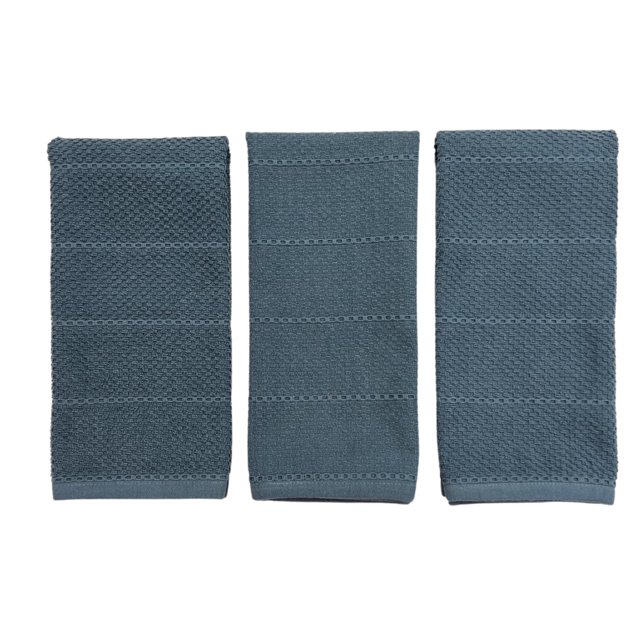 Serafina Home Teal Kitchen Towels 100 Cotton Soft Absorbent Terry