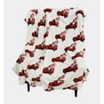 thumbnail image 1 of Serafina Home Valentine's Day Soft Throw Blanket: Love Gnome In Red Truck For Couch Sofa Chair Bed or Dorm, 1 of 6