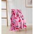 thumbnail image 1 of Serafina Home Velvety Soft Floral Fleece Throw Blanket, Cherry Pattern, Cozy Velvet Plush Blanket for Kids and Adults 50" x 60", 1 of 9