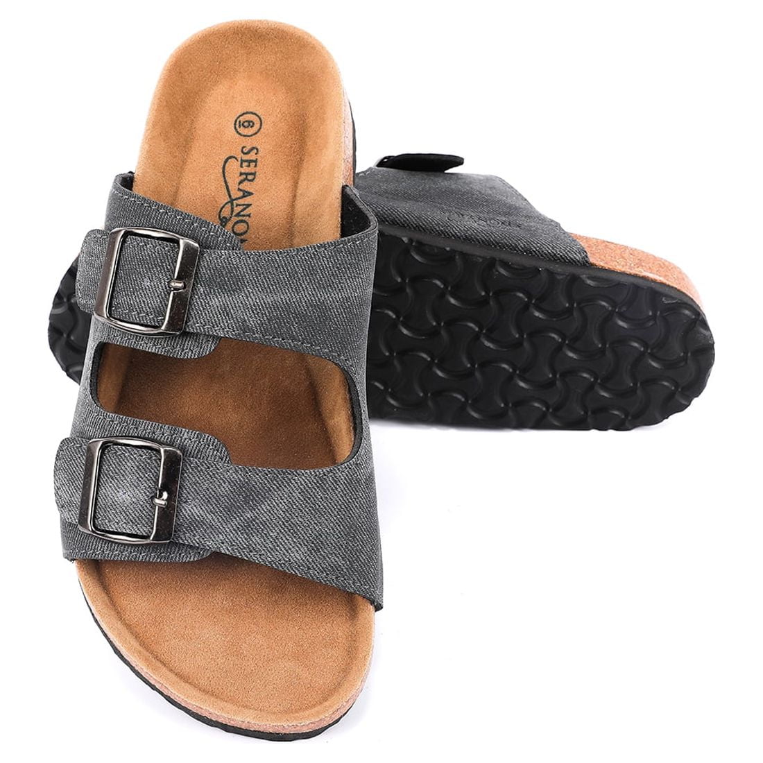 Seranoma Cork Sandals For Women Casual Slide Summer For Spring