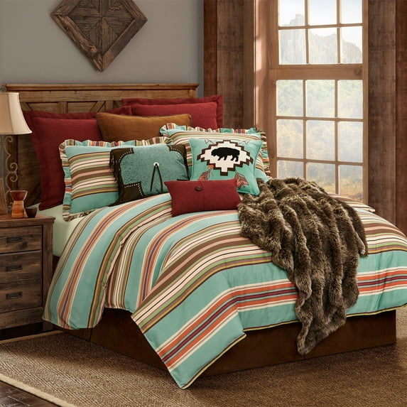 HiEnd Accents 3-PC Serape Comforter Set, Super Queen - Multi