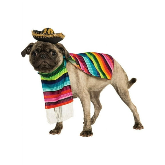 Serape Senor Dog Costume - Size Large