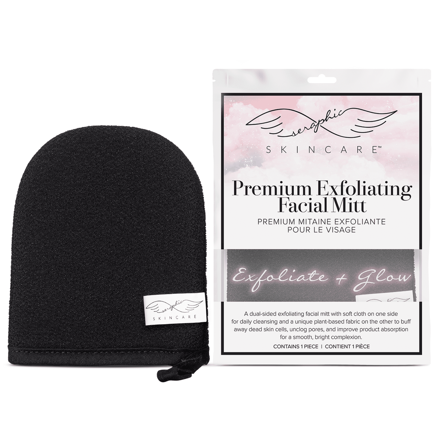 Seraphic Skincare Korean Exfoliating Mitt Facial Exfoliating Scrub