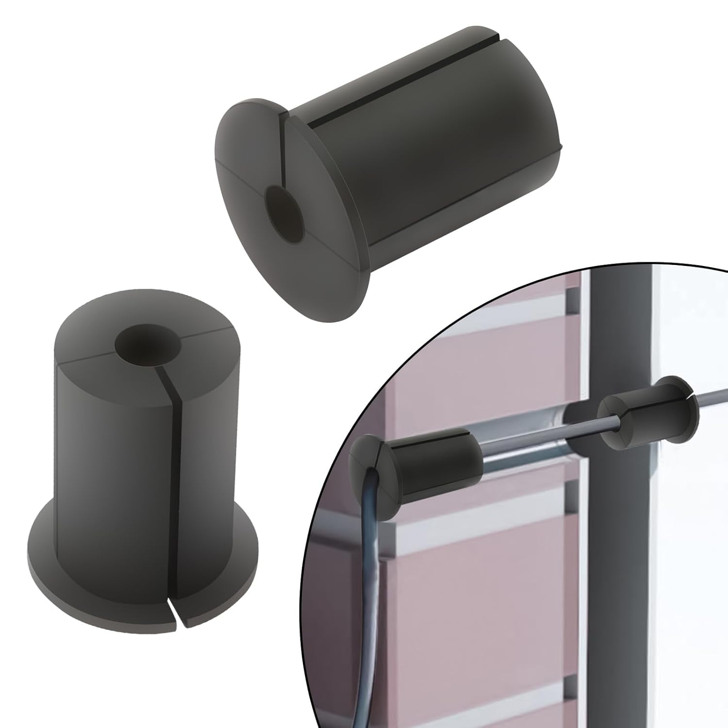 SeraphinaT Starlink Cable Routing Kit for 1" Wall Hole, Starlink Cable Feed Through Bushings