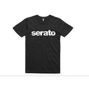 Serato Logo T-Shirt White Logo on Black Shirt, Mens 2XL