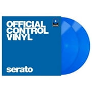 Serato SCV-PS-BLU-OV 12 in. Official Control Vinyl, Performance Series DJ Controller - Blue