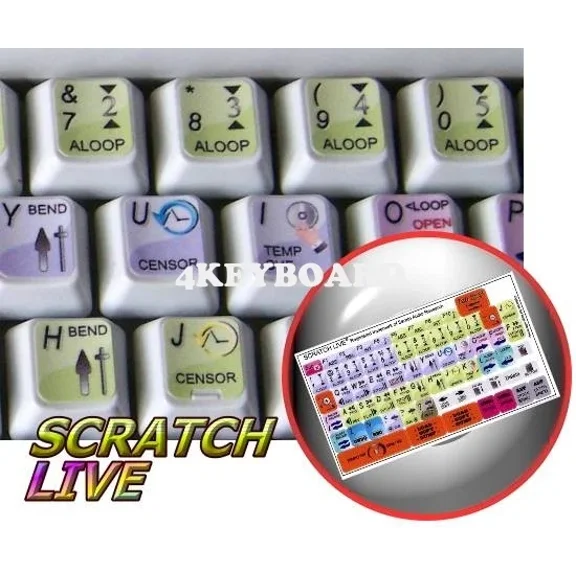 Serato Scratch Live Keyboard Sticker