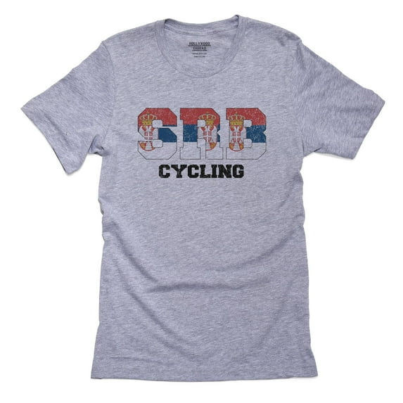 Serbia Cycling - Olympic Games - Rio - Flag Men's Grey T-Shirt