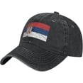 thumbnail image 1 of Serbia Flag Hat Men Women Baseball Cap Trucker Hat Cowboy Hat, 1 of 7