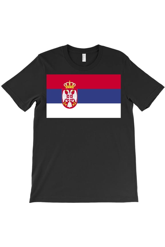 Serbia Flag, Simple Bold National Pride Graphic Design For Serbia G19829 Unisex T-Shirt, Up to Size 5XL