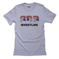 thumbnail image 1 of Serbia Wrestling - Olympic Games - Rio - Flag Men's Grey T-Shirt, 1 of 2