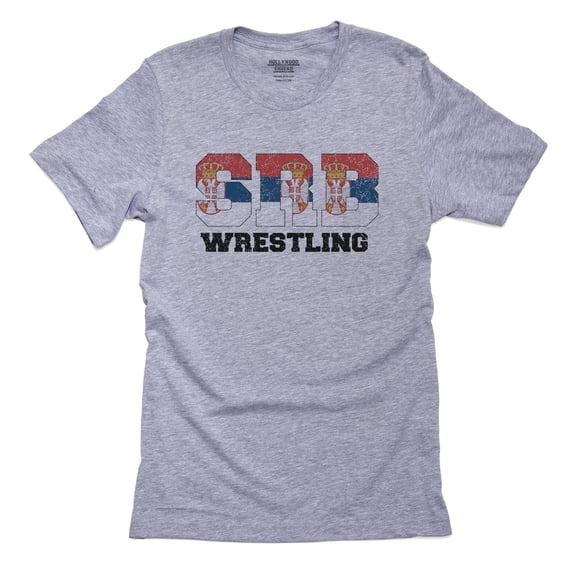 Serbia Wrestling - Olympic Games - Rio - Flag Men's Grey T-Shirt