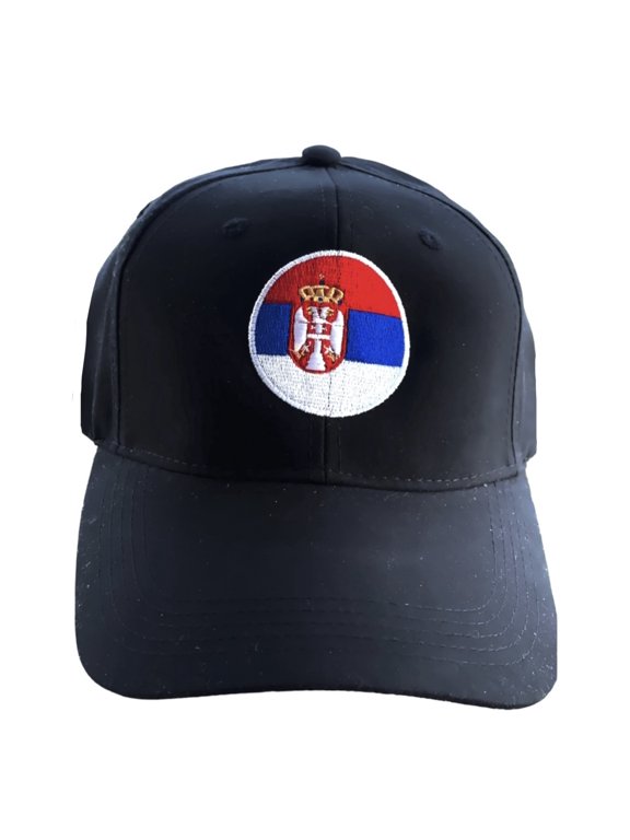 Serbian Flag Cap Embroidered ...Baseball Cap Custom Personalized Text Dad Hats for Men & Women Strap Closure