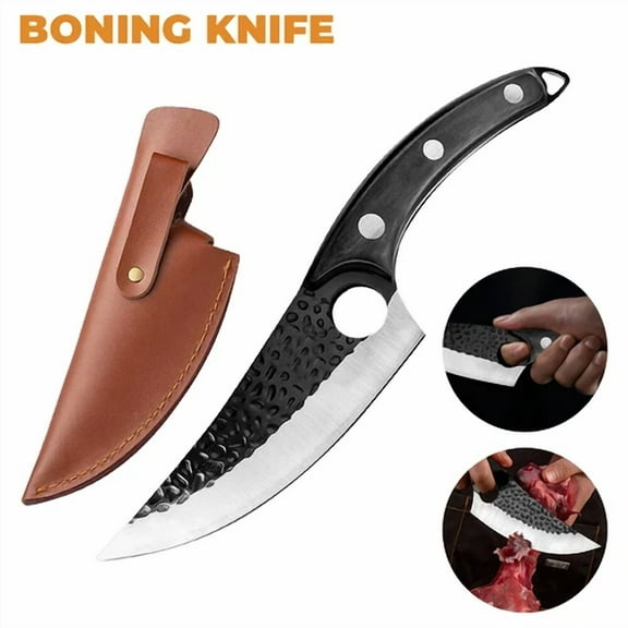 Serbian Forged Chef Knife Kitchen Butcher Boning Cleaver Slicing Hunting Knife