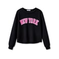 thumbnail image 1 of Serdomi Black New York Sweatshirt for Little & Big Girls - Cool Top Clothes Size 12/14, 1 of 7