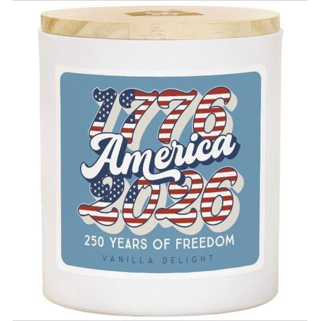 Sere Surroundings 728424 11 oz 1776 America 2026 Vanilla Delight Scent Candle - 2 Wick