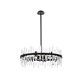 thumbnail image 1 of Serena 32 inch crystal round chandelier in black, 1 of 9