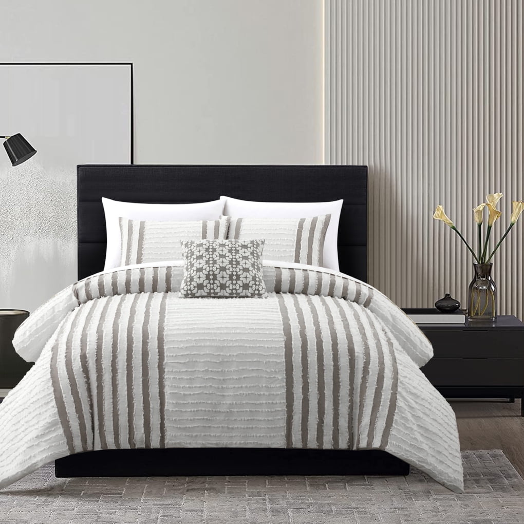 King Organic Cotton Beige Down Alternative Comforter Set