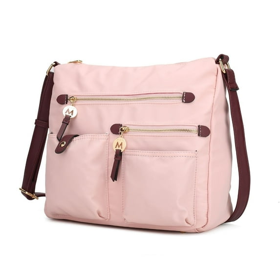 Serena Color-Block Nylon Womens Shoulder Bag by Mia K.
