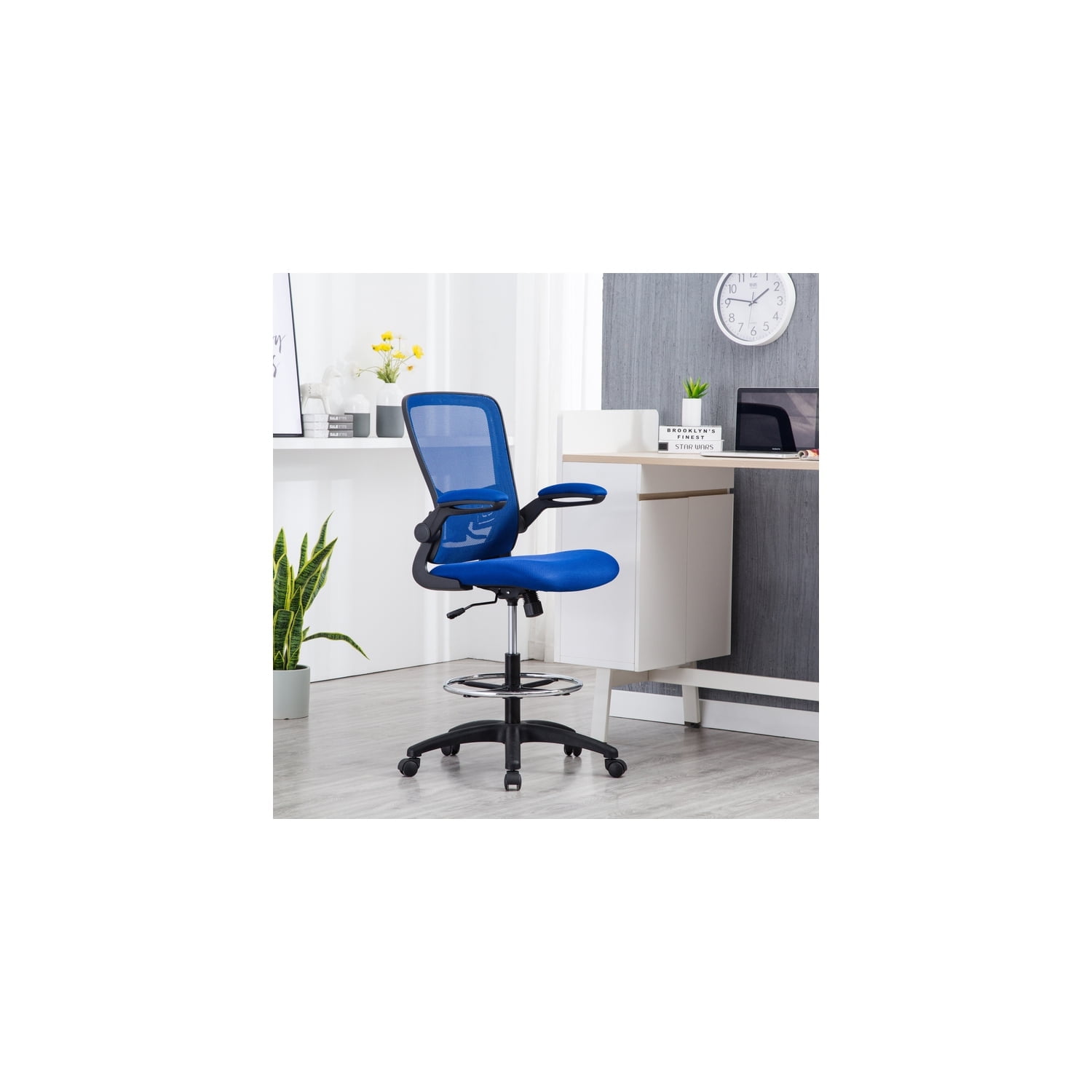Serena Mesh Drafting Chair, Tall Office Chair for Standing Desk by