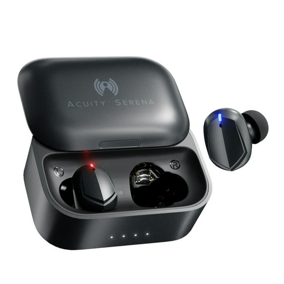 Serena Super ANC TWS Wireless Bluetooth Earbuds, -45dB Noise Canceling, 50 Hours Playtime Earphones with Charging Case, Touch Control Headphones, Compatible with iPhone and Andriod Phone, Black
