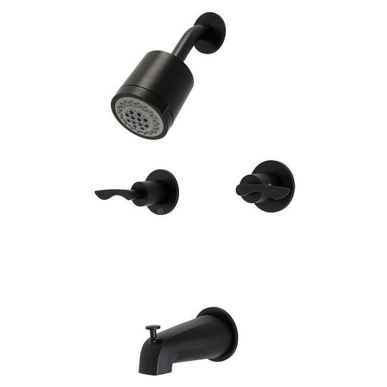 Serena Two-Handle Tub & Shower Faucet, Matte Black - Walmart.com